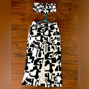 Skirt & matching bandeau top